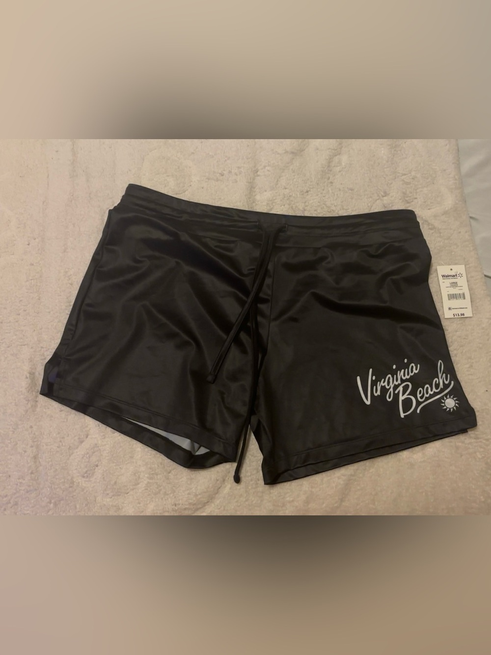Walmart black Virginia Beach swim shorts